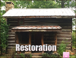 Historic Log Cabin Restoration  Attalla, Alabama